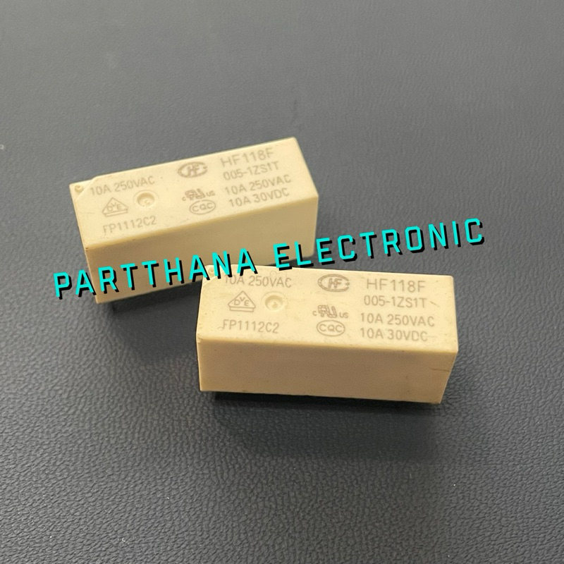HF118F 005-1ZS1T RELAY 5VDC 5ขา พร้อมส่งในไทย
