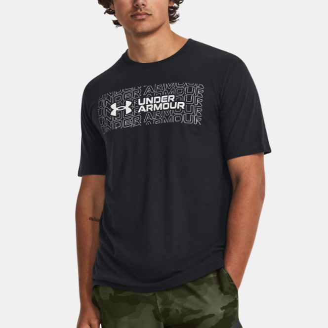 เสื้อยืด Under Armour Wordmark Overlay Short Sleeve เสื้อยืด UA สินค้าแท้ 100%