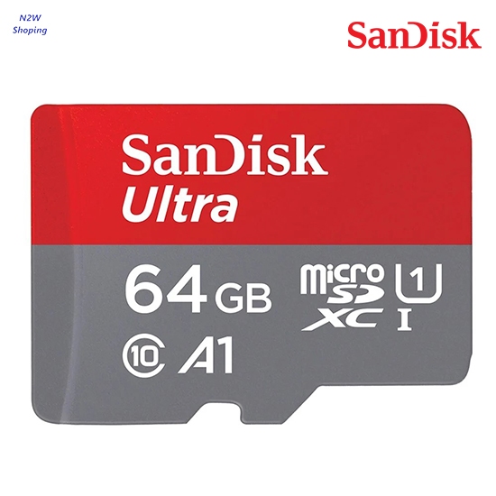 เมมโมรี่การ์ด 64GB Micro SD Card SANDISK Ultra SDSQUAB-064G-GN6MN (140MB/s,)