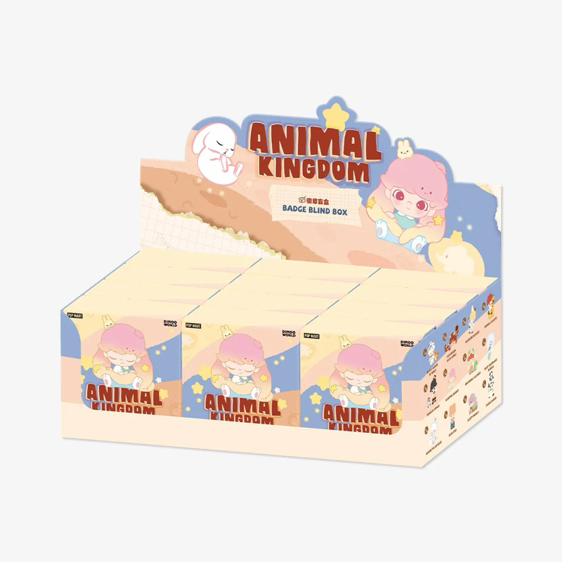 【กล่องสุ่ม】POPMART DIMOO Animal Kingdom Series-Badge [แบบยกกล่อง ลุ้นซีเครท] 🚚พร้อมส่งจากกรุงเทพฯ🚚