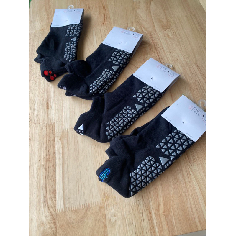 big size！L XL tavi noir black grip sock