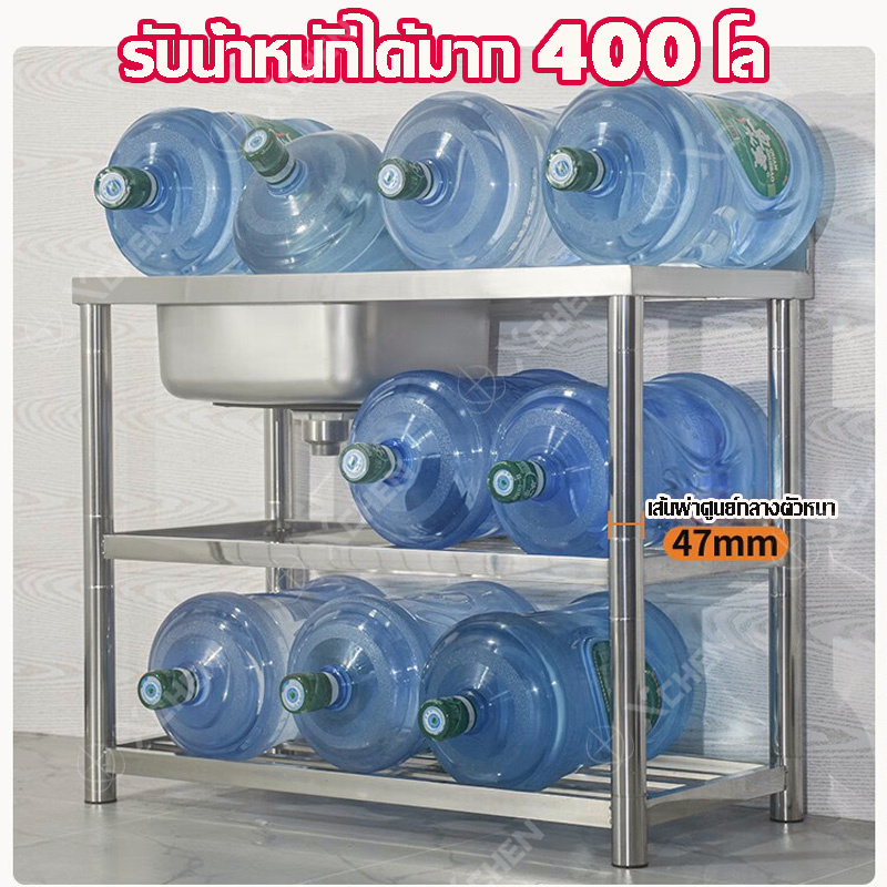 💥ท่อกลม 2 ชั้น💥ซิงค์ล้างจาน แถมก๊อกน้ำฟรี ไม่เป็นสนิม 100% สแตนเลส304 อ่างล้างจาน 1หลุม2ชั้น ซิ้งล้างจาน - รูปที่ 7