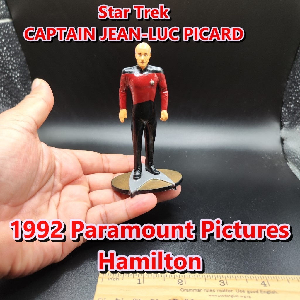 ฟิกเกอร์ Star Trek หายาก ปี 1992 Jean-Luc Picard Star Trek The Next Generation Figure 4"  Paramount Pictures Hamilton