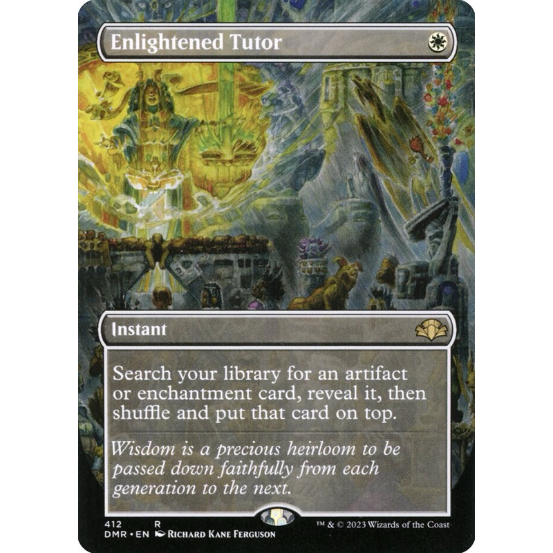 [Dominaria Remastered] - [DMR] - [Enlightened Tutor] [Borderless] [Foil] - (R) - [2023]