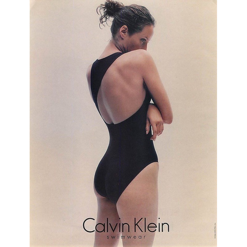 Calvin Klein 🚩โปร Sale🚩Swimsuit Onepiece ชุดว่ายน้ำ วันพีช Swimwear
