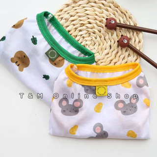 เสื้อสัตว์เลี้ยง พิมพ์ลาย เสือ ลายหนู แต่งขอบน่ารักๆ พร้อมส่งจากไทยจ้า T-013