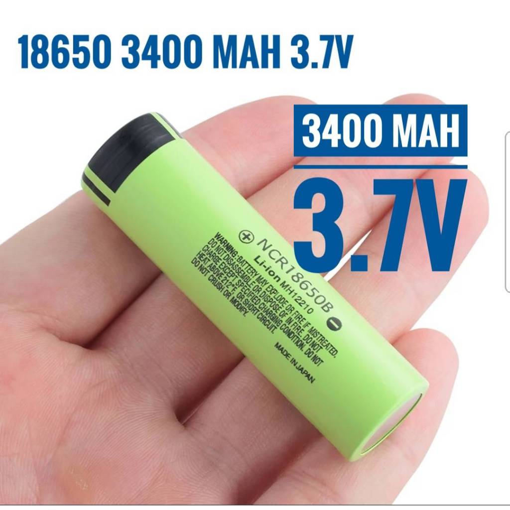 ถ่านชาร์จ ใหม่ 3.7 V 18650 100% ใหม่ Original แบตเตอรี่ลิเธียมแบบชาร์จไฟได้ NCR18650B