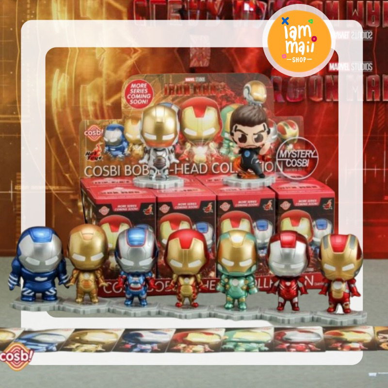 [ยกบ็อค] Hot Toys Iron Man 3 Cosbi Bobble Head Collection Series 2 พร้อมส่ง กล่องสุ่ม ของเล่น ของสะสม