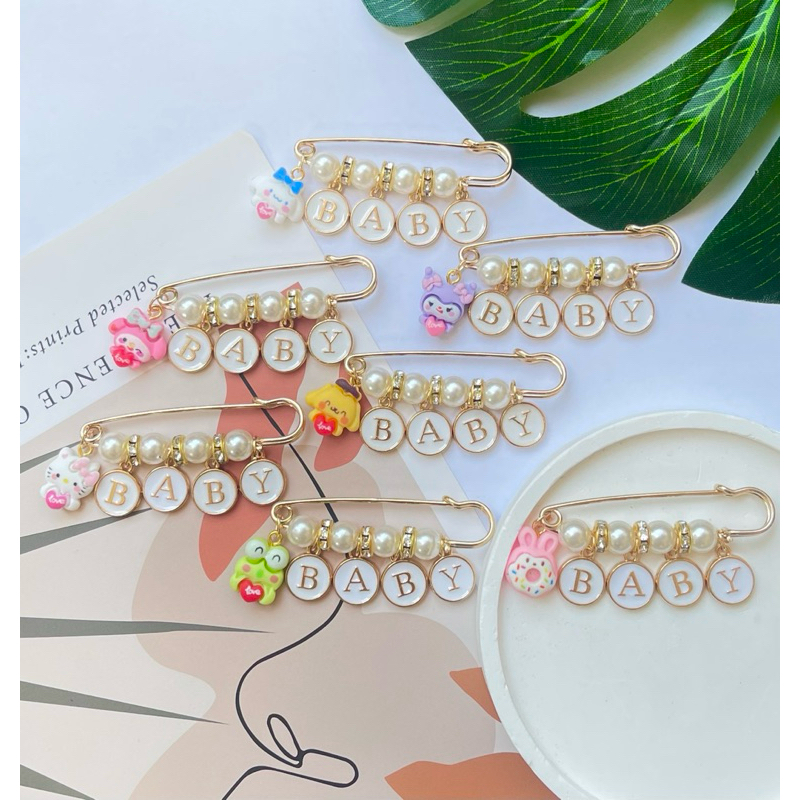 พร้อมส่ง เข็มกลัดแฟชั่น เข็มกลัดคนท้องเข็มกลัดห้อยจี้BABYน่ารัก