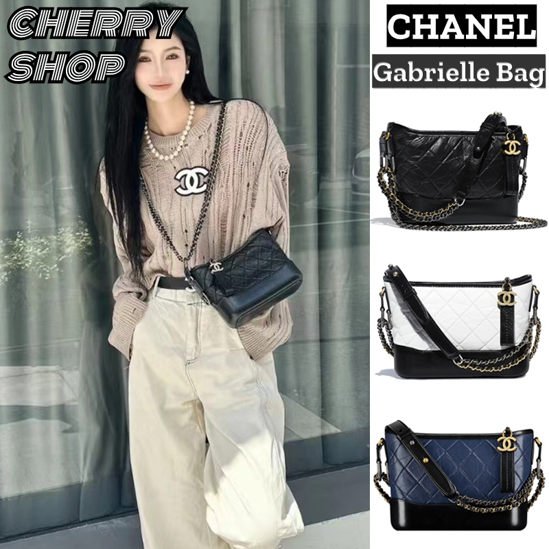 🍒ชาแนล Chanel Gabrielle Ba🍒กระเป๋าสะพายไหล่/กระเป๋าสะพายข้างสตรี Shoulder Bags