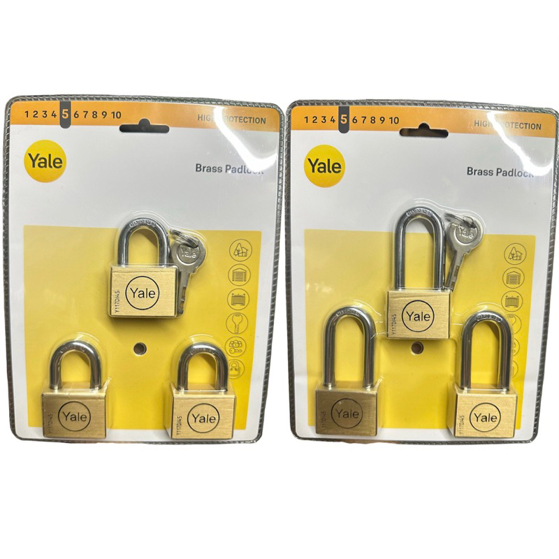 กุญแจYALE ระบบลูกปืน (ขนาด45มิล 3ตัวชุด)