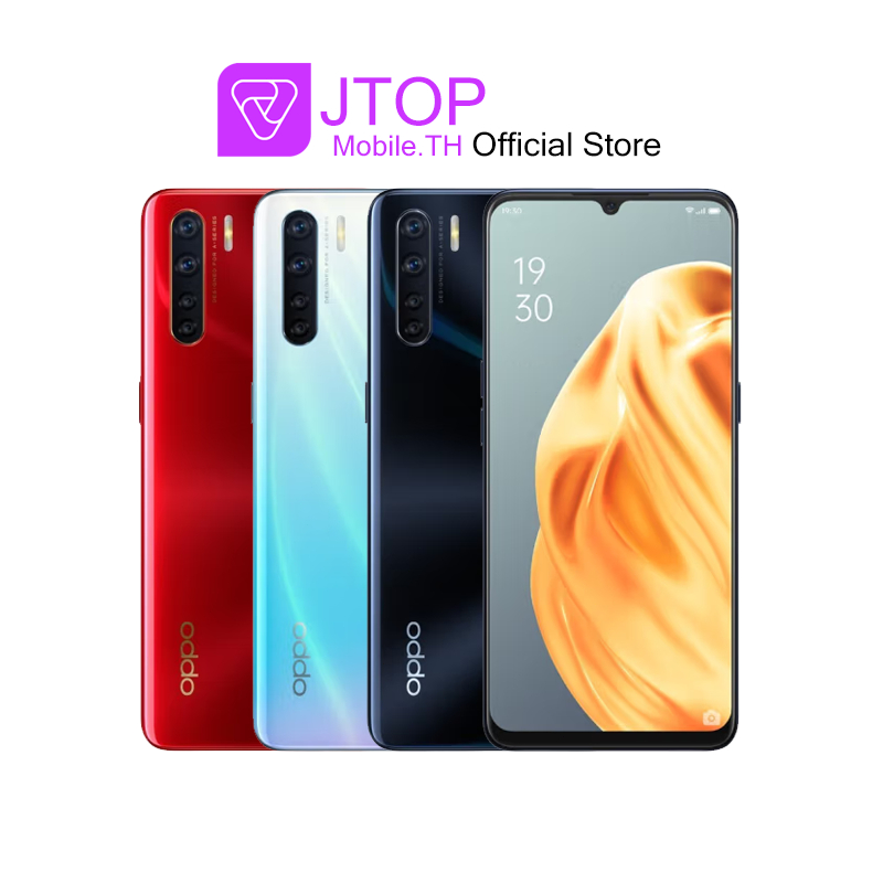 ส่งฟรี*oppo a91 (8+256G) โทรศัพท์มือถือ ออปโป้ แบต 4,025 mAh ประกันร้าน