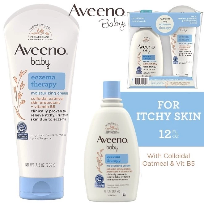 ล๊อตใหม่ พร้อมส่ง 🇺🇸 Aveeno Baby Eczema Therapy Moisturizing Cream ครีมบำรุงผิวเด็ก สำหรับผิวแพ้ มีผด แห้งและคัน