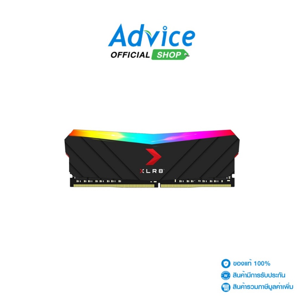 PNY RAM DDR4(3200) 16GB XLR8 RGB BLACK (MD16GD4320016XRGB) - A0135977