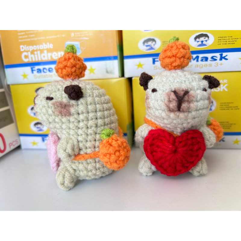 คาบิบาร่า พวงกุญแจไหมพรม✨ - รูปที่ 4