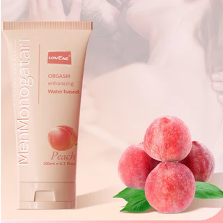 Lovcae menmonogatari strawberry เจลหล่อลื่นสูตรน้ำ เนื้อเจลใส แห้งช้า กลิ่นสตอเบอรี่ (ขนาด 200 ml.)