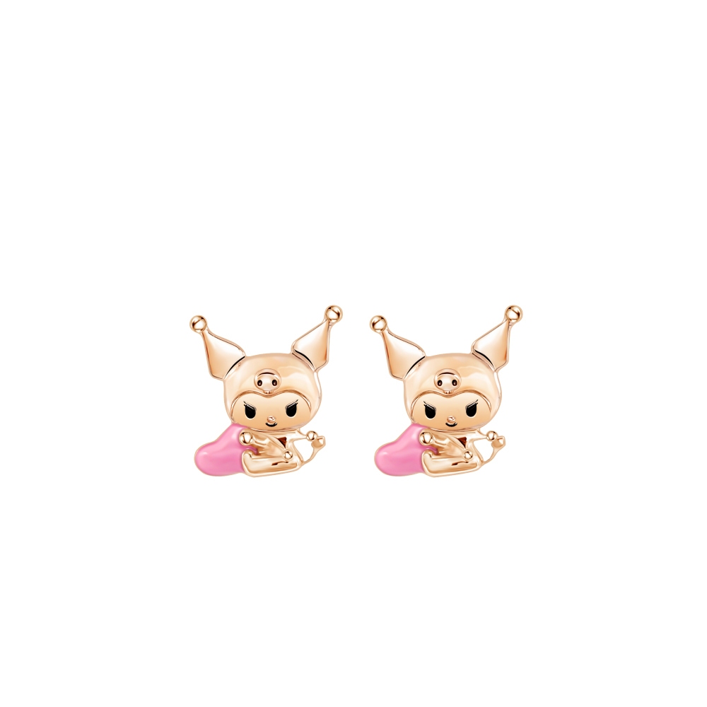 PRIMA | Kuromi ต่างหูตัวเรือน 9K รหัสสินค้า LCDE1700-01