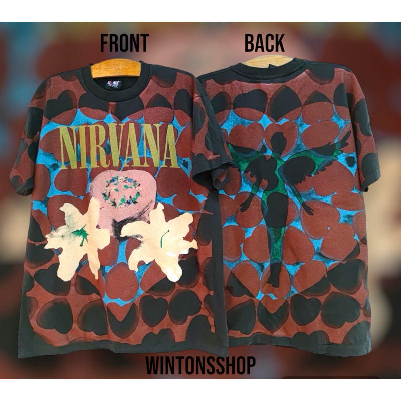 [ OVP ] เสื้อยืด เสื้อวง Nirvana Heart Shaped Box เนอร์วานา