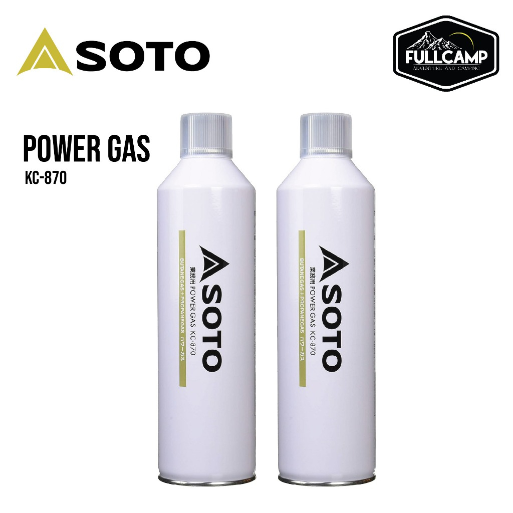 Soto Power Gas KC- 870 แก๊สกระป๋องซาลาเปา ทรงสูงชนิดเกลียว