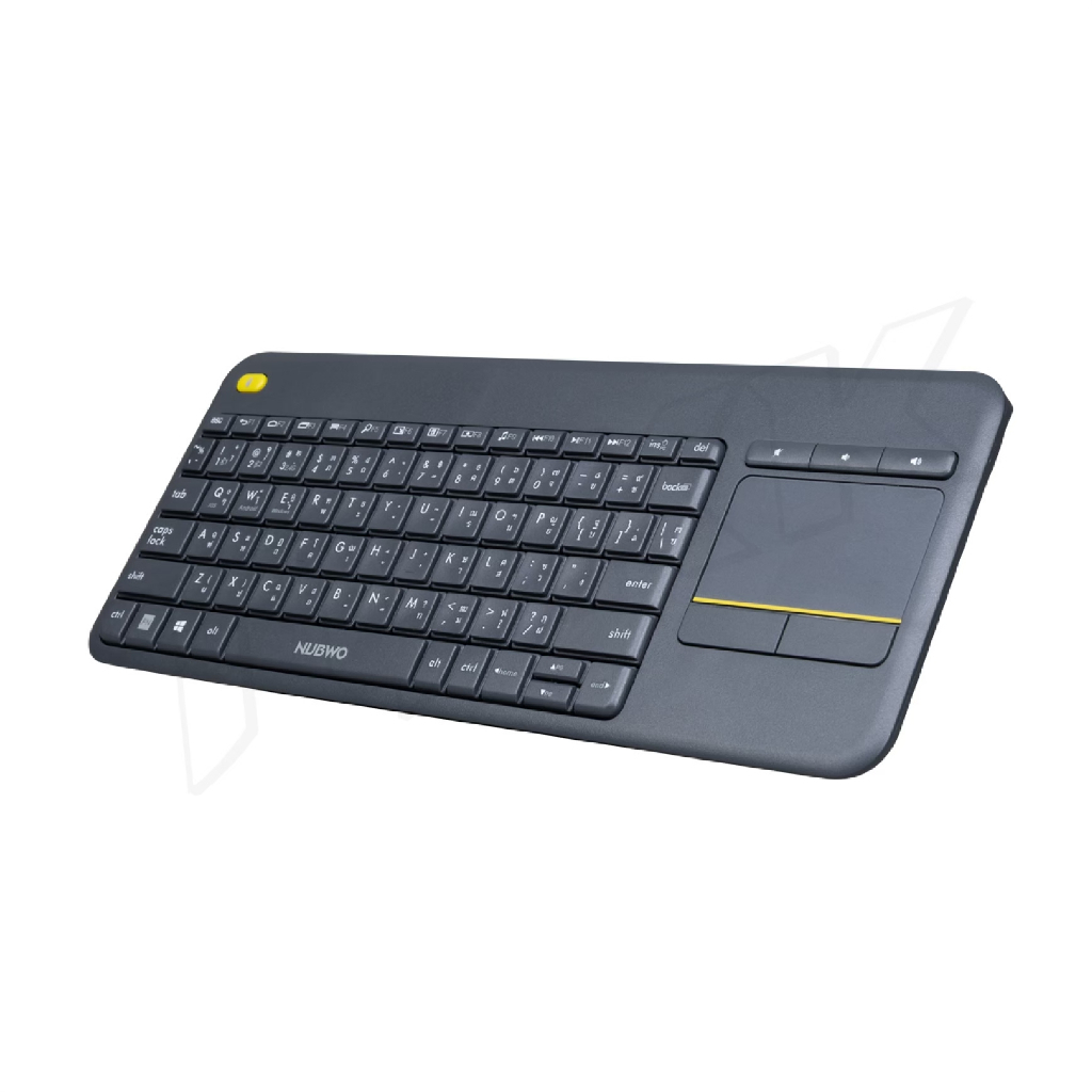 Nubwo รุ่น NKB-107 คีย์บอร์ด+เมาส์ทัช Keyboard Dual Mode Wireless Bluetooth Touchpad คีย์บอร์ดไร้สายมีทัชแพด