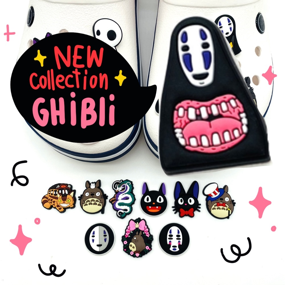 พร้อมส่งจากไทย ตัวติดรองเท้า Crocs Jibbitz set ลาย Ghibli จิ๊บบิท ติด รองเท้า crocs