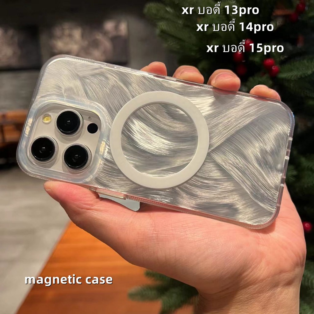 🔥ส่งจากไทย🔥magnetic โปร่งใส โปร่งใส เคส for iPhone XR body 14Pro 16Pro เคสไอโฟน Xr บอดี้ 13Pro body 