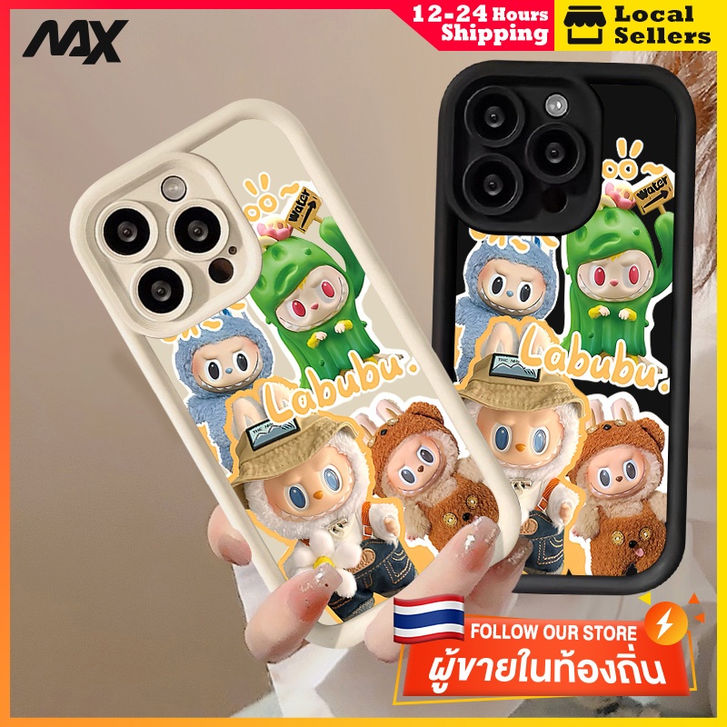 MAX ส่งจากไทย การ์ตูนน่ารัก เคสไอโฟน เคสเกาหลี labubu XS XR 15 pro max XR 12 14pro 11 14 15plus 6P 7P 8P 14plus 11Pro