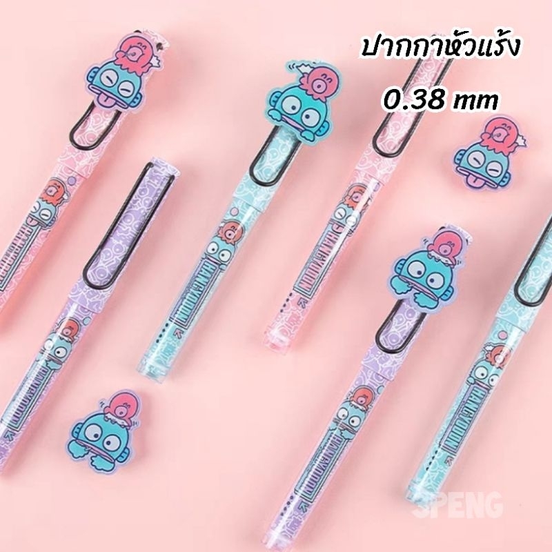 HANGYODON >> ปากกาหมึกซึม หัวแร้ง ด้ามสกรีน ขนาด 0.38mm