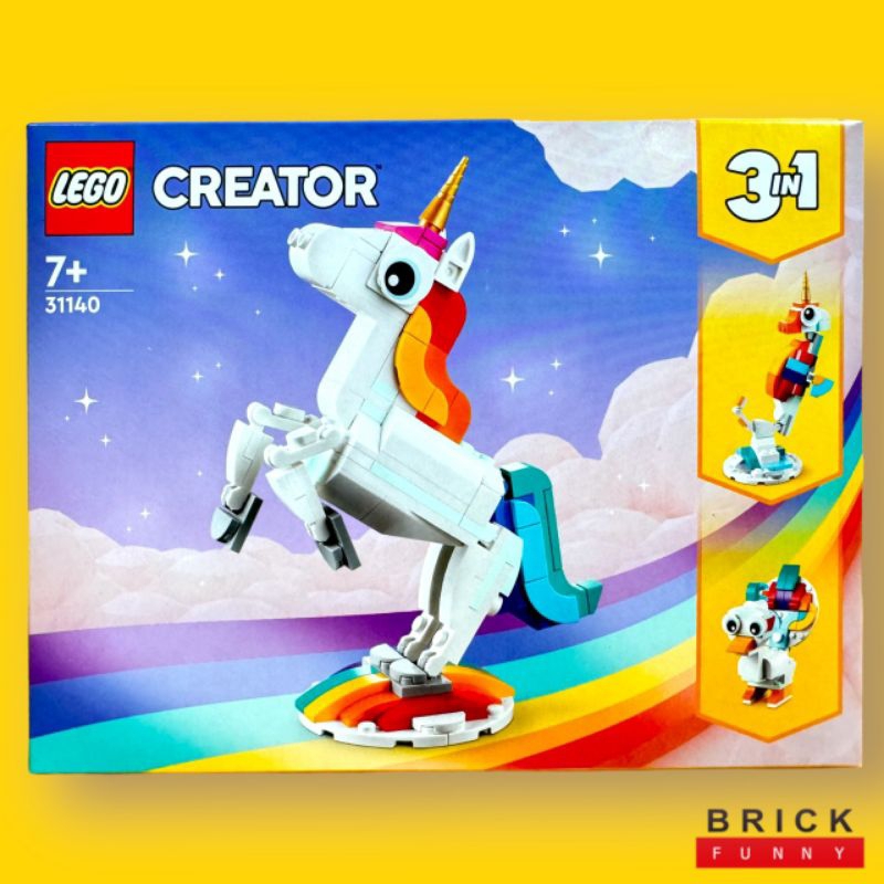 (ของแท้ 100%) LEGO® Creator 3-in-1 Magical Unicorn 31140 (ของแท้ 100%)