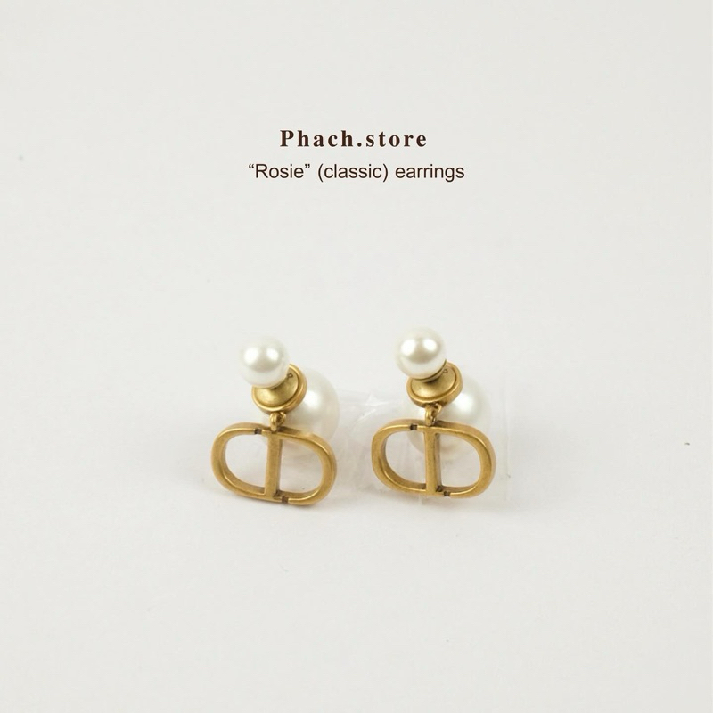 “Rosie” 18K gold plated earrings