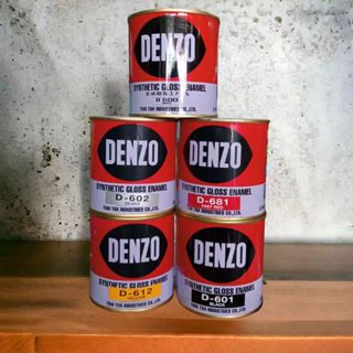 DENZO สีเคลือบเงา ผสมผงสีคุณภาพ ใช้ได้ทั้งเหล็กทั้งไม้ และ ต…
