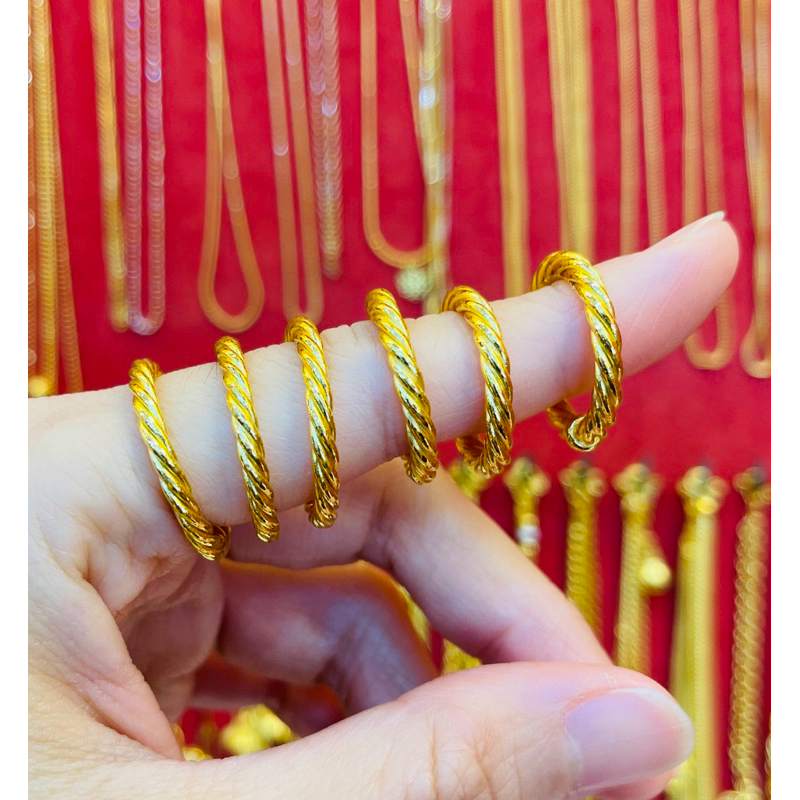 KMDGOLD แหวนทอง1สลึง ทองแท้พร้อมใบรับประกัน