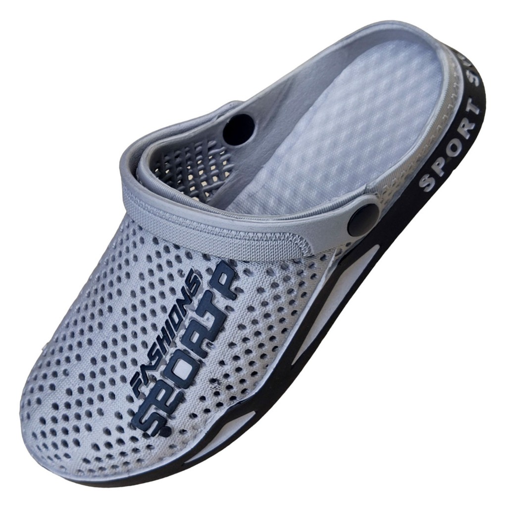 WOOQ SPORT (36-44 เผื่อ1ไซส์) รองเท้าหัวโต สวมง่าย ถอดง่าย คล่องตัว นุ่มสบาย ผลิตจากยางคงทน เหนียวแน่น