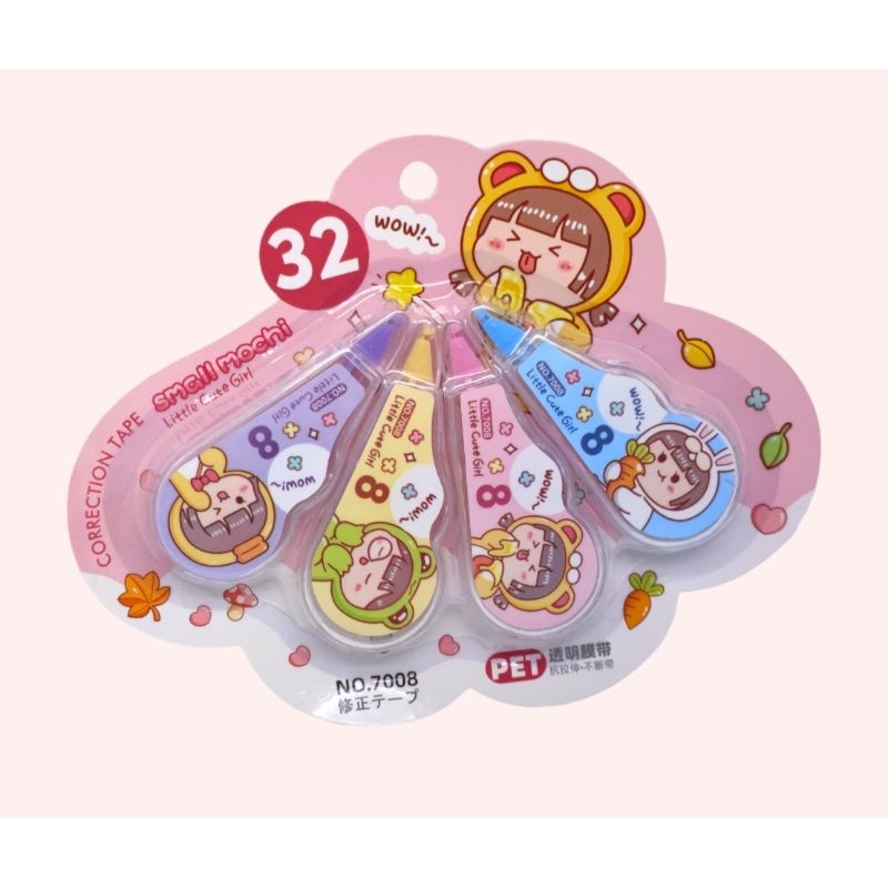เทปลบคำผิด ลายการ์ตูน 1แพคมี4อัน สินค้าพร้อมส่ง - รูปที่ 2