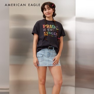 American Eagle Oversized Pride Graphic T-Shirt เสื้อยืด ผู้ห…