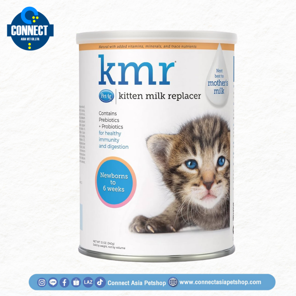 exp. 05/25]ลดราคา !!  KMR Kitten Milk Replacer Powder เป็นนมผงใช้ชง เพื่อทดแทนนมแม่แมว หรือป่วยหลังก