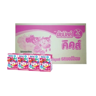 Dutch Mill Kids ดัชมิลล์ คิดส์ โยเกิร์ตพร้อมดื่มยูเอชที กล่อง 90มล. [ ส้ม บลูเบอร์รี ผลไม้รวม ] ลังx48กล่อง