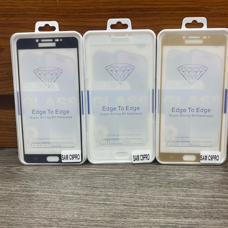 ฟิล์มกระจกนิรภัยแบบเต็ม9H SAM C9PRO💥💥💥