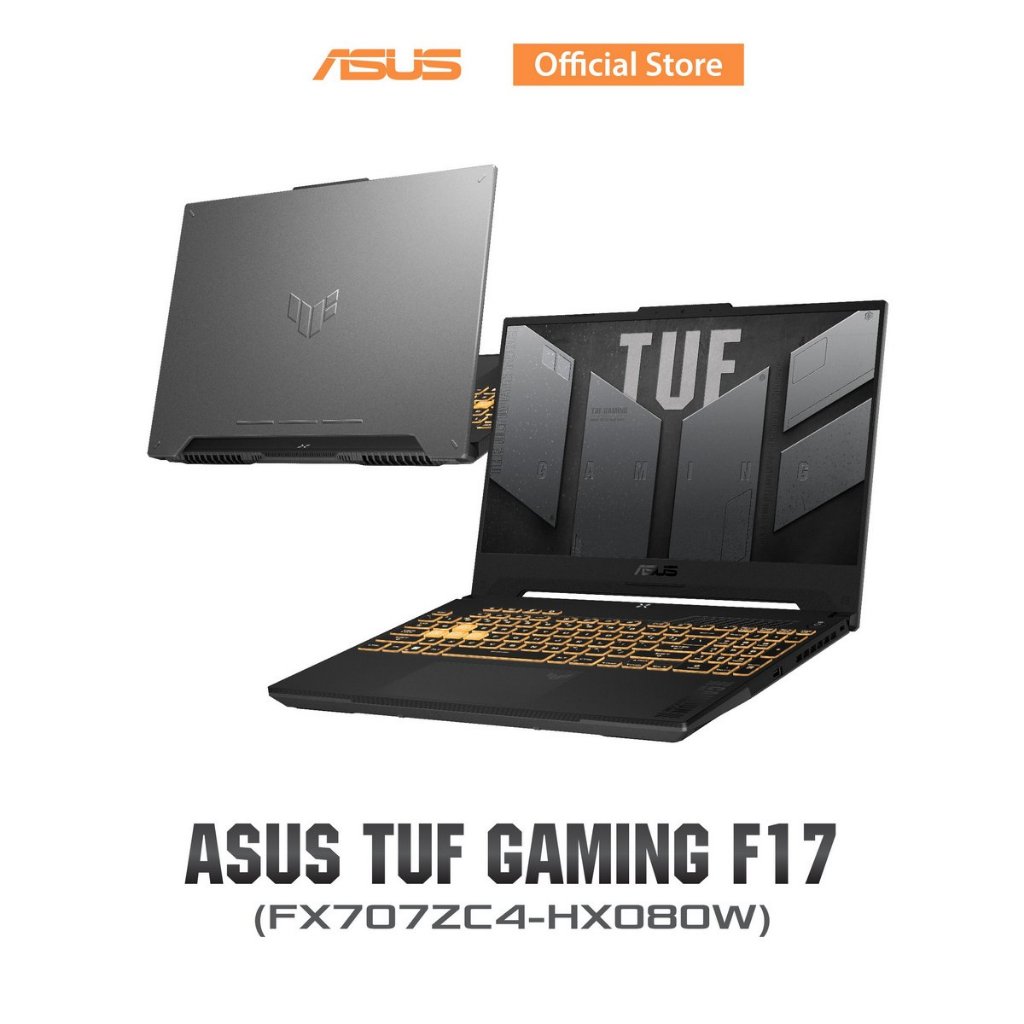 Asus TUF Gaming F17 2023 (FX707ZC4-HX080W) 17.3" FHD, 144Hz, Intel i5-12500H, RTX3050 4GB, 16GB DDR4, 512GB SSD, W11