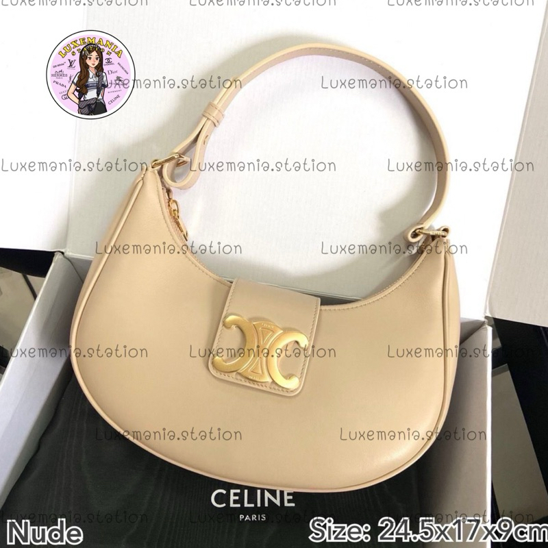 👜: New!! Celine Ava Smooth Leather Bag สี Nude‼️ก่อนกดสั่งรบกวนทักมาเช็คสต๊อคก่อนนะคะ‼️