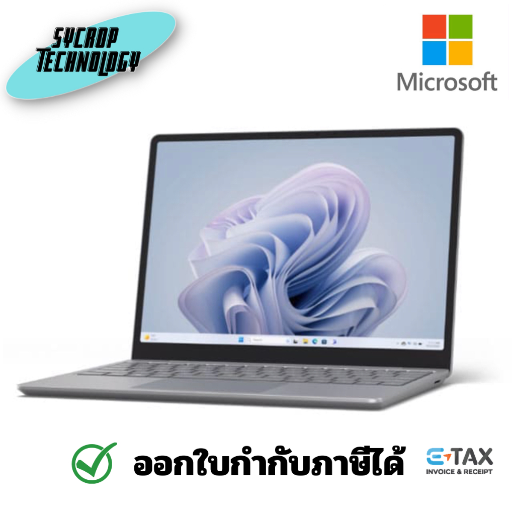 Microsoft (XK3-00034) Surface Laptop Go 3 i5-1235U/8GB/256GB SSD/12.4/Win11Pro/Platinum ประกันศูนย์