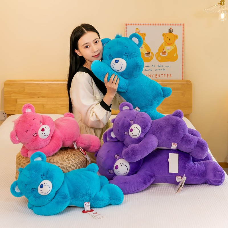ตุ๊กตาน้องหมีของแท้ 100% Care Bears น้องเป็นทรงนอน️ ความสูง 50 cm และ ขนนุ่มมือ
