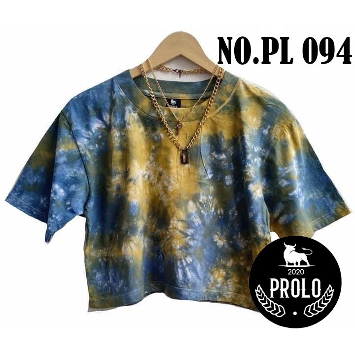 เสื้อครอปมัดย้อมอก 32-46 ผ้าคอตตอน