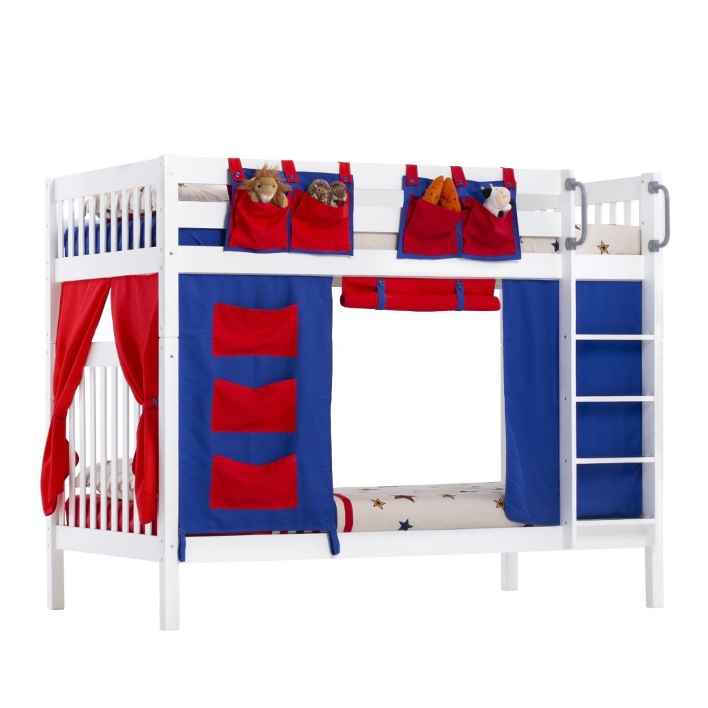 Tomato KidZ เตียง2ชั้น รุ่น Youth bunk+ผ้าม่าน | ติดตั้งฟรีในกทมและปริมณฑล |เตียงไม้จริง| ไม่รวมฟูก