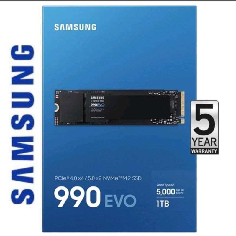 SSD 1TB M.2 nvme Samsung 990 EVO PCIe4x4/5x2 มือ2ประกันศูนย์ไทย Legend