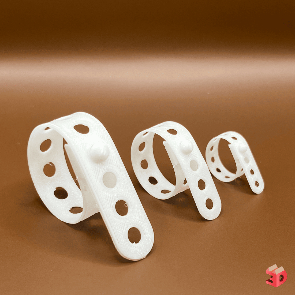พลาสติก Recycle สายรัดเอนกประสงค์ ที่รัดสายไฟ กระดุมแป้ะ 3DPrint สายรัดจัดระเบียบรัดแน่นใช้ซ้ำได้