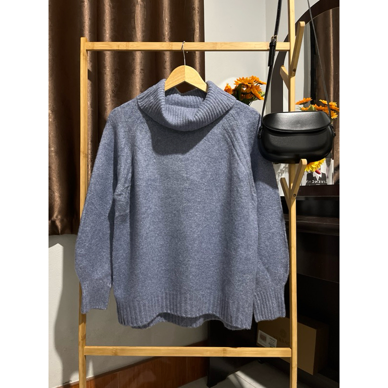 เสื้อสเวตเตอร์ไหมพรมทรงคอเต่า anysis 🌊
