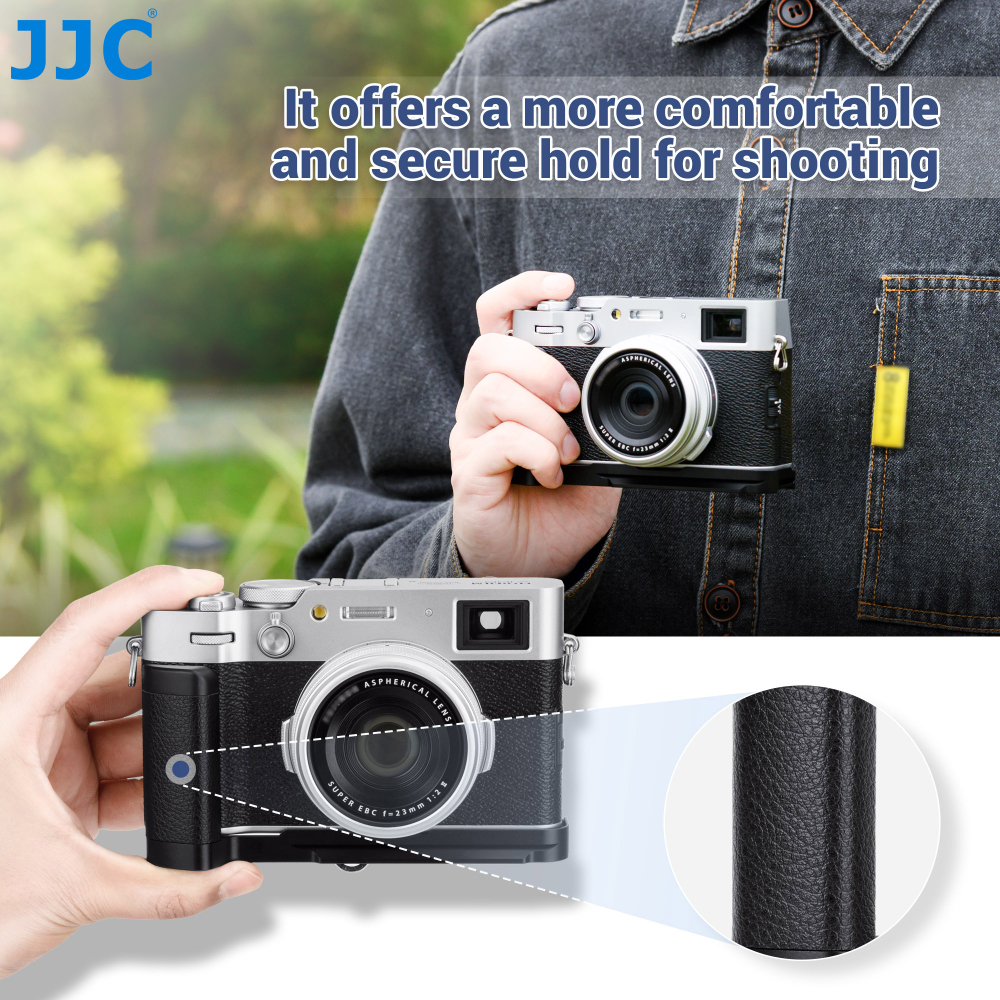 เคส JJC Hand Grip for Fujifilm X100VI X100V ด้ามจับโลหะ Arca Swiss