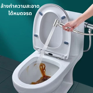 หัวฉีดชําระ โครเมี่ยม ABS สําหรับห้องน้ํา แรงดันน้ำสูง น้ำออกโลกุลเล็ก