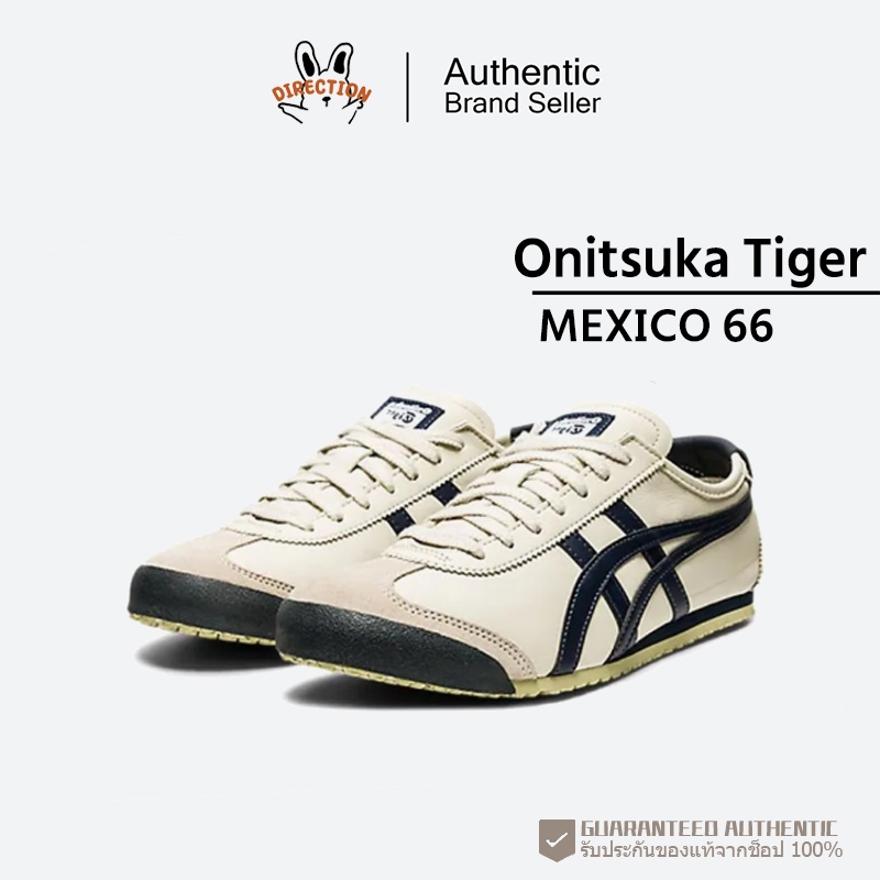 Onitsuka Tiger MEXICO 66 DL408-1659 สีดําและขาว รองเท้าลำลอง รองเท้าผ้าใบ